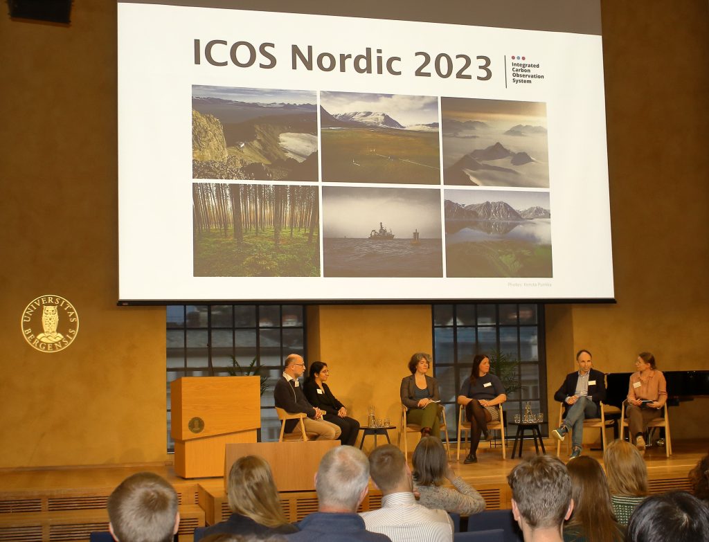 Photo of the panel debate at ICOS Nordic 2023.